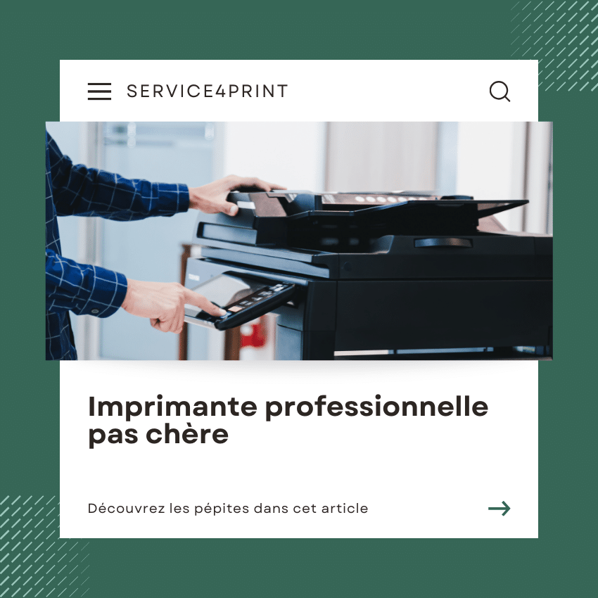 Imprimante pro pas chère
